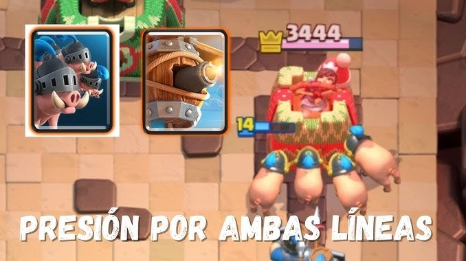 Técnica de presión por líneas Clash Royale